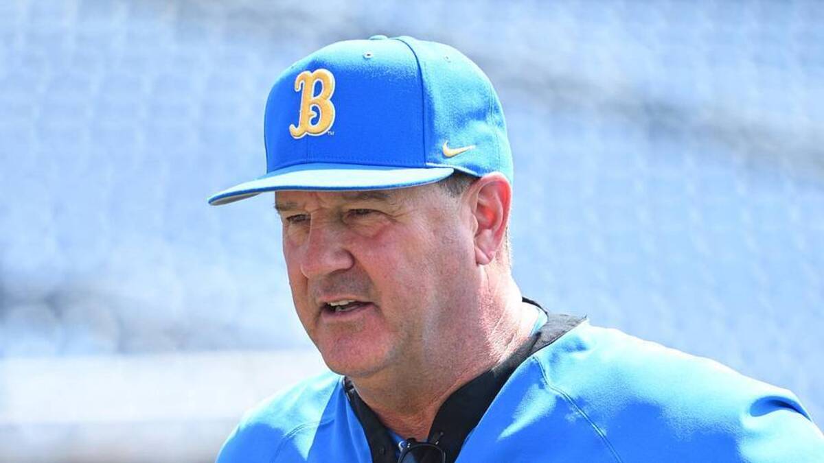  Jun 14, 2025; Omaha, Neb, USA; UCLA Bruins head coach John Savage on the field before the game against the Murray State Races at Charles Schwab Field. Mandatory Credit: Steven Branscombe-Imagn Images | Steven Branscombe-Imagn Images 