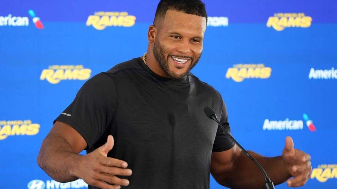 Rams DT Aaron Donald staying in LA, out for Week 1 