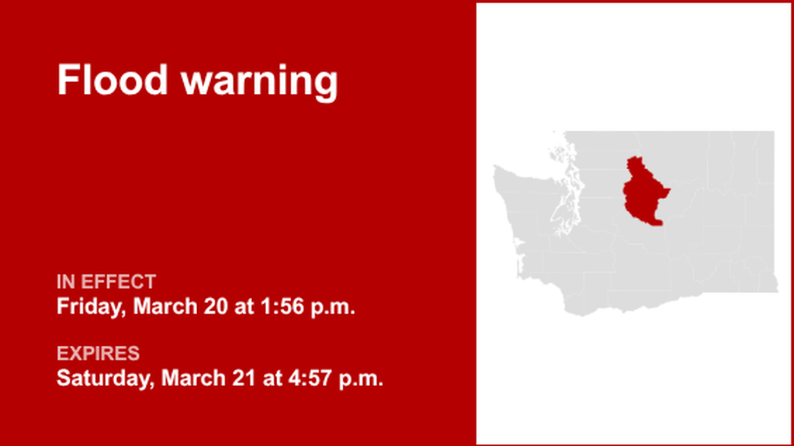 UPDATE: Flood warning active for Chelan County until Mar. 28 