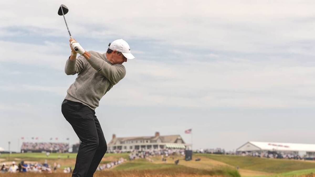  McIlroy tallied three birdies and an eagle at Shinnecock on Thursday. | Erick W. Rasco/ Sports Illustrated 
