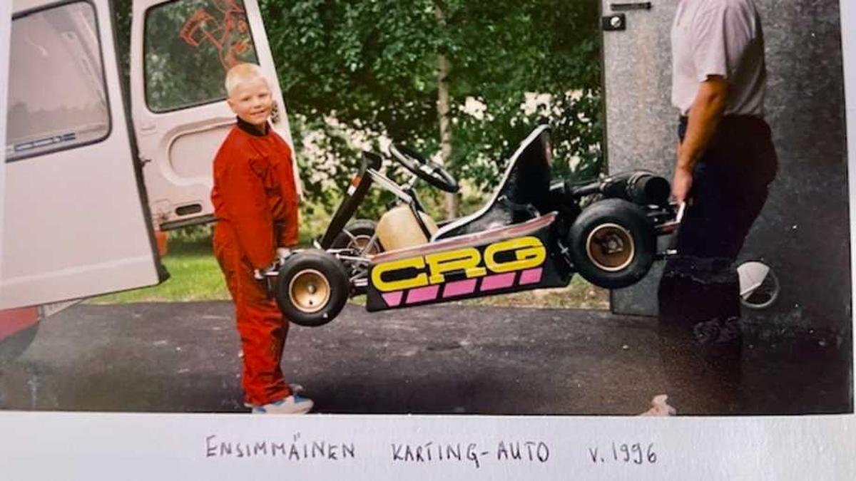  First Go-Kart, 1996 | Courtesy of Bottas Family 