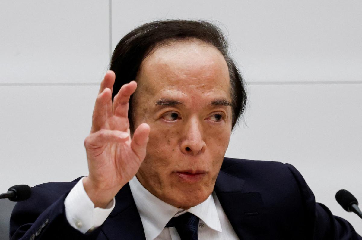 FILE PHOTO: Bank of Japan Governor Kazuo Ueda attends a press conference after a BOJ policy meeting in Tokyo, Japan, March 19, 2026. REUTERS/Kim Kyung-Hoon/File Photo