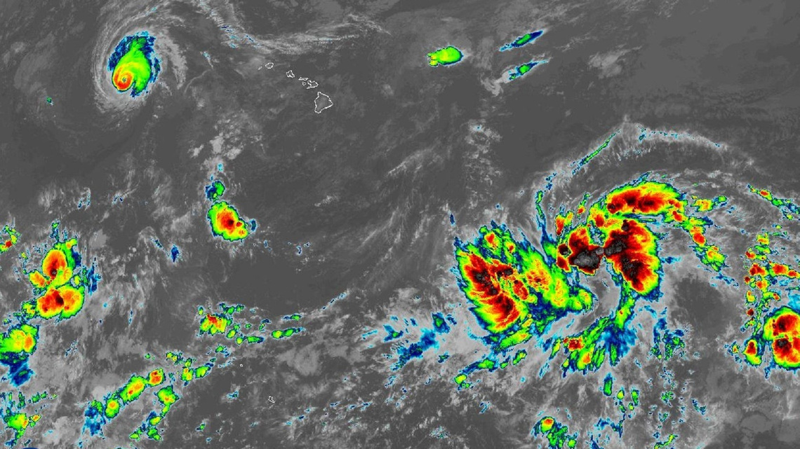 Hurricane forecasters put Hawaii on alert as tropical storm brews