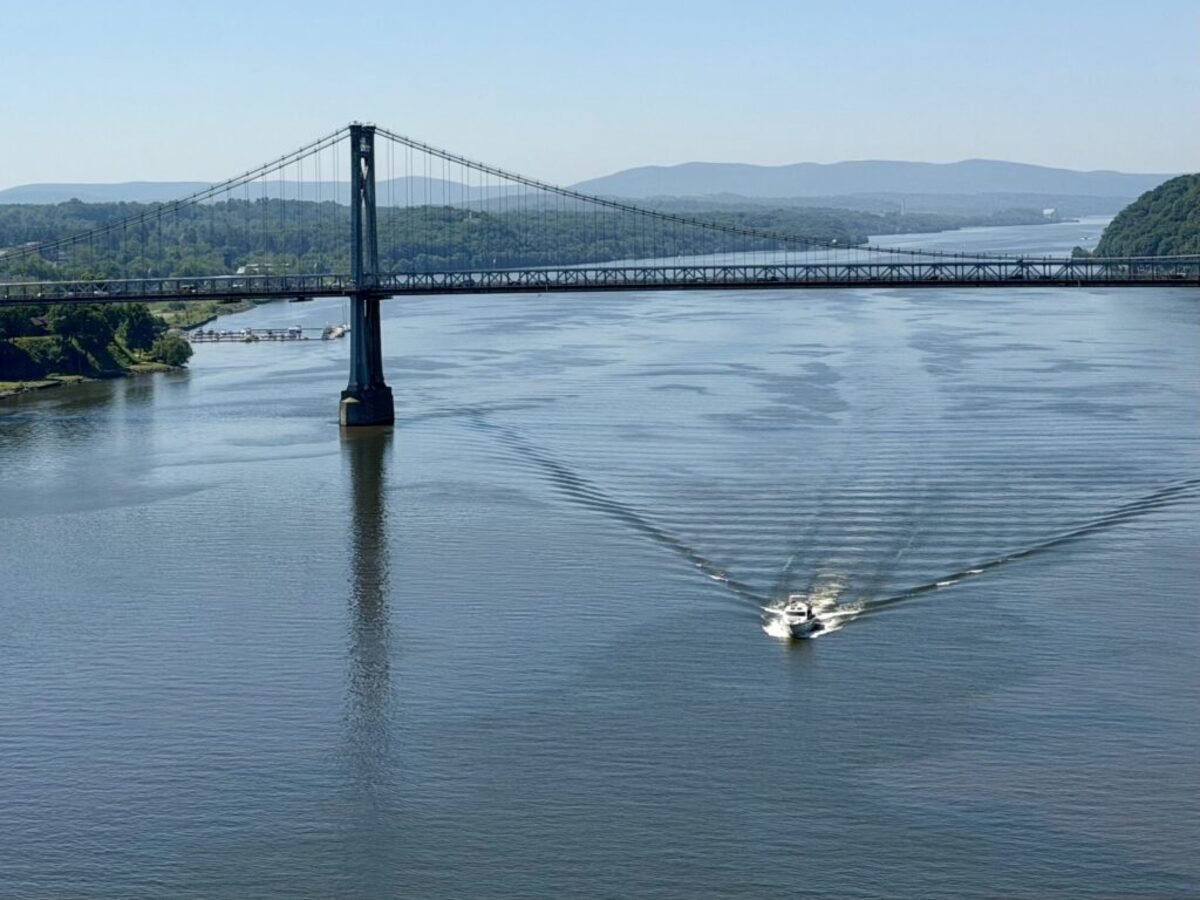  Look south for views of the Mid-Hudson Bridge and Hudson Highlands. Photo credit: Cathy Bennett Kopf 