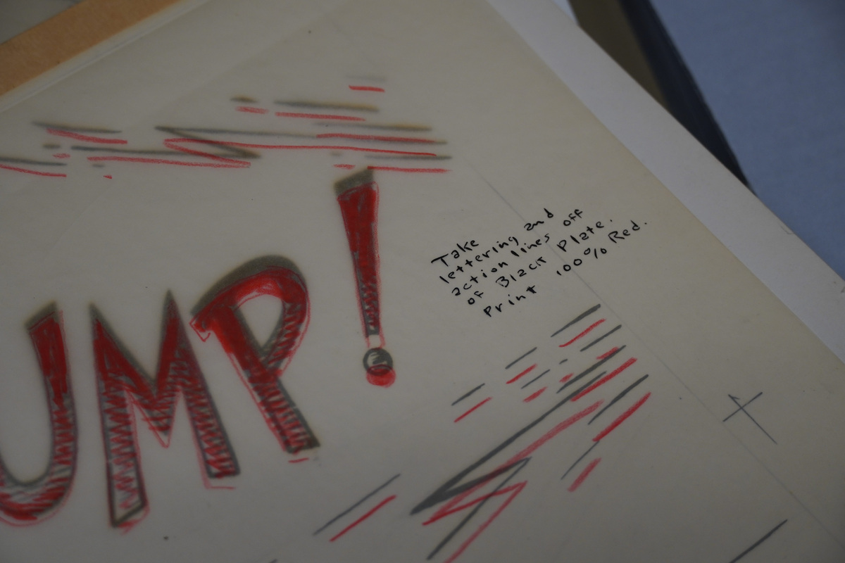 In this draft, Geisel leaves specific instructions for the printer.
