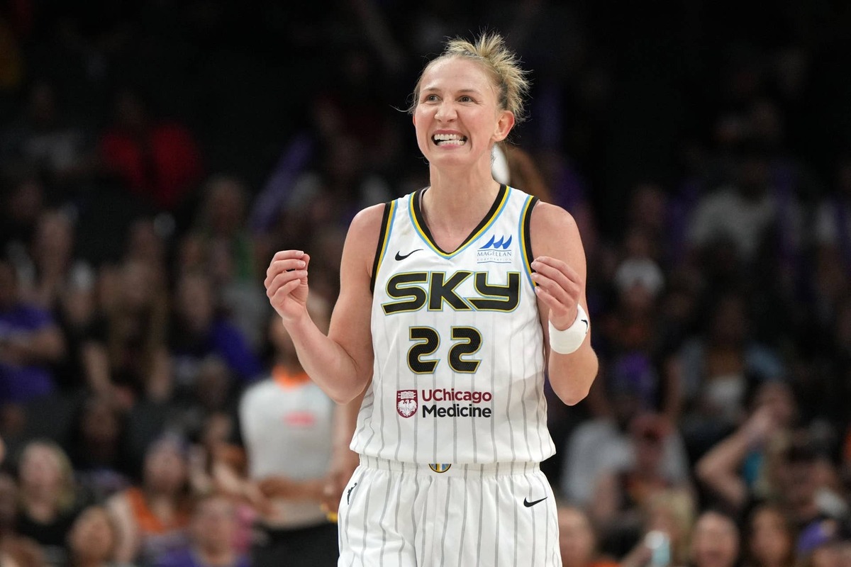  Chicago Sky guard Courtney Vandersloot (22) Rick Scuteri-Imagn Images