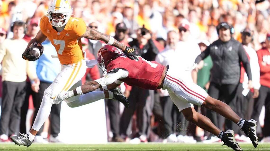 No. 14 Tennessee extends home dominance of error-prone No. 6 Alabama
