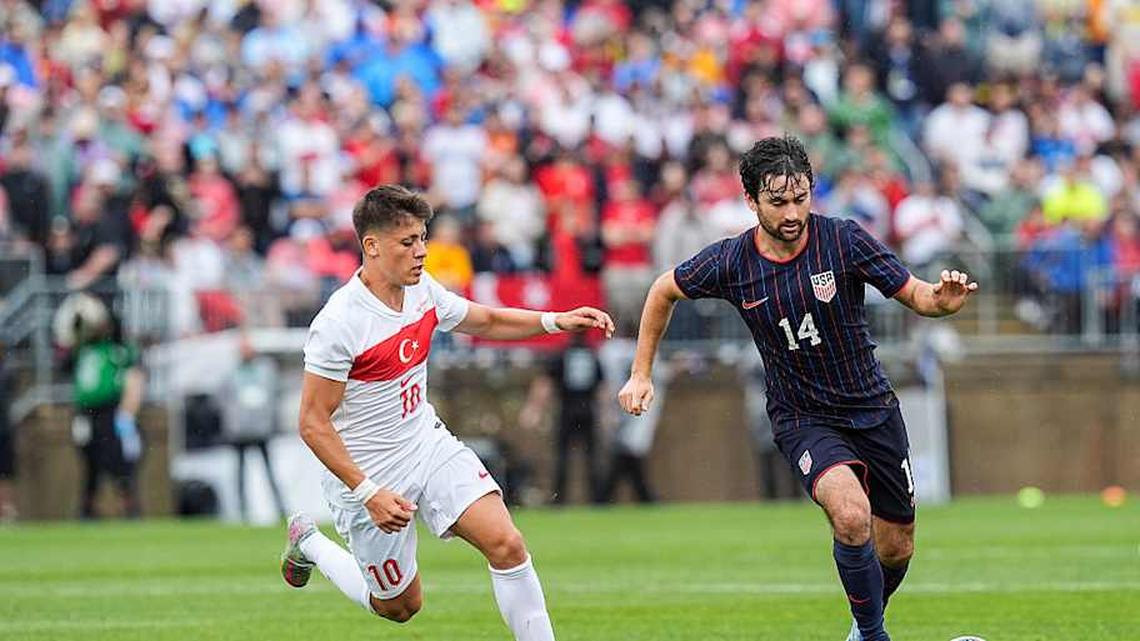  Arda Güler (left) led Türkiye to victory last time out against the USMNT. | Andrew Katsampes/ISI Photos/Getty Images 