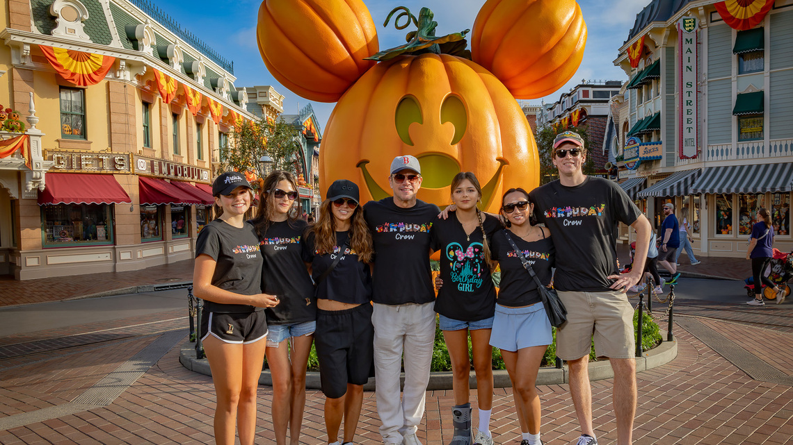 Matt Damon Is All Smiles With Wife and 4 Daughters at Disneyland 