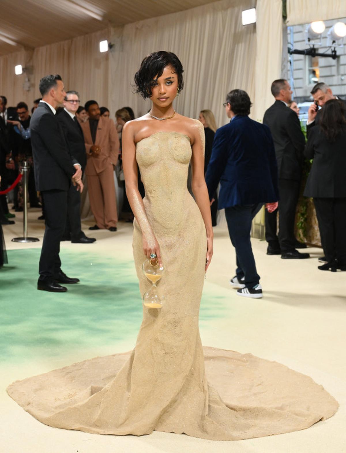 Tyla at the 2024 Met Gala ANGELA WEISS/AFP via Getty Images