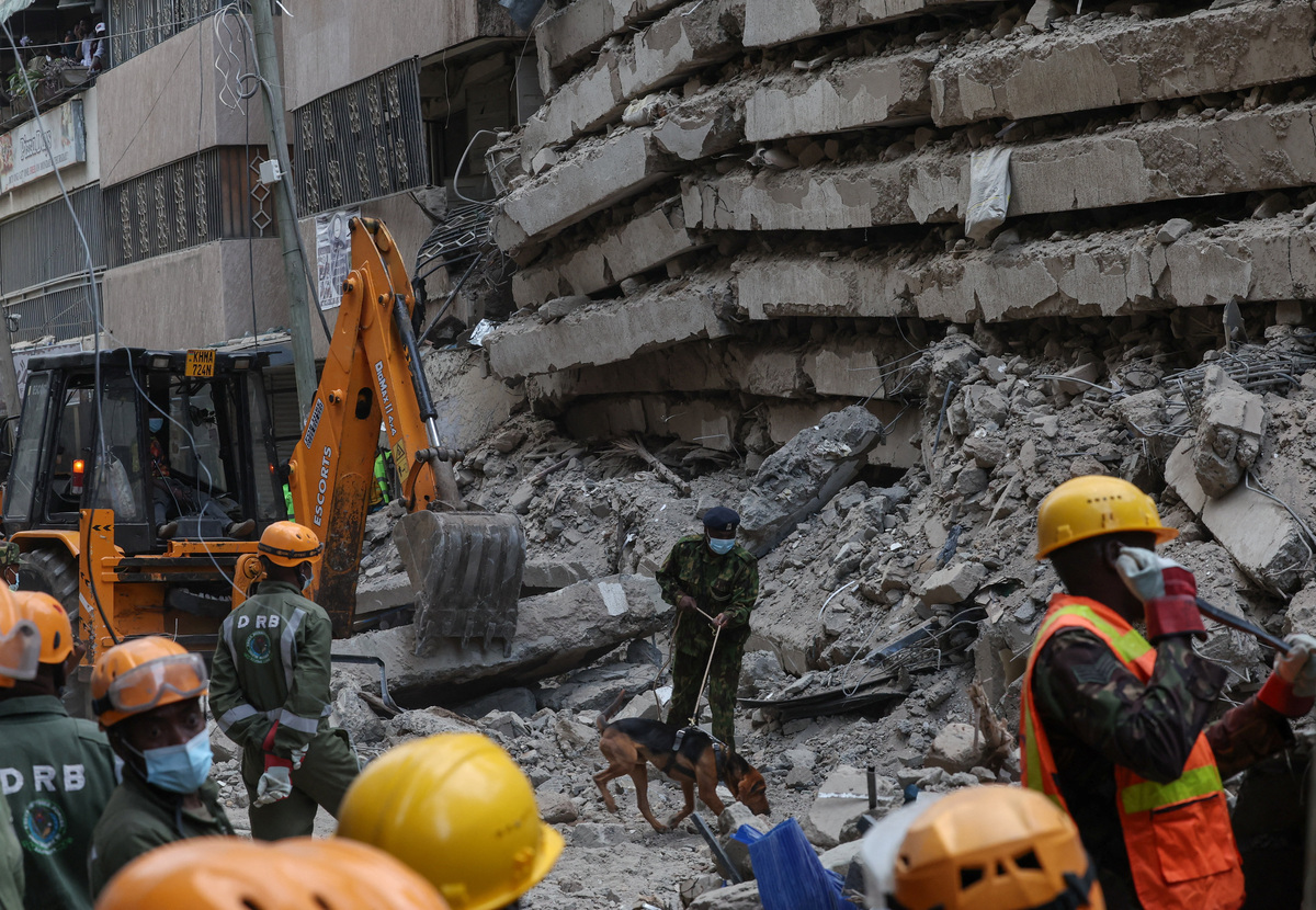 Building collapses in Kenyan capital, rescuers on the scene | Kansas ...