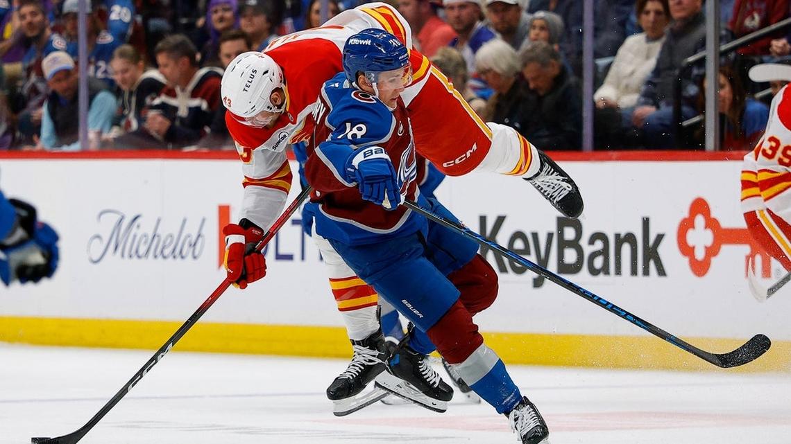 Avalanche clinch Presidents' Trophy with narrow win over Flames 