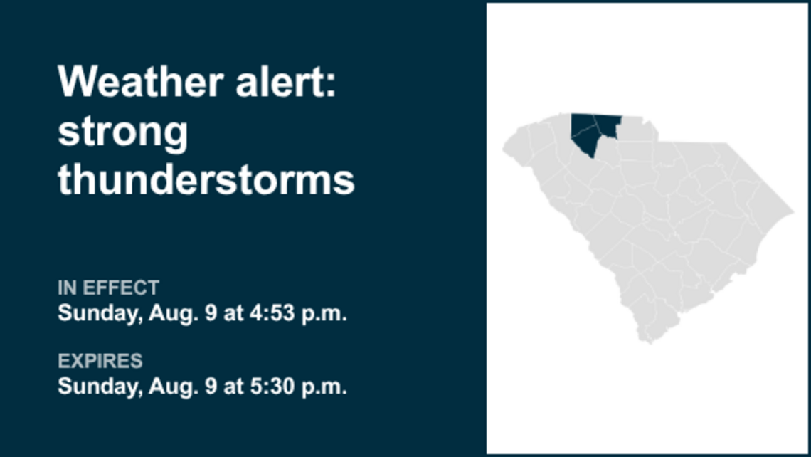 UPDATE: Thunderstorms with pea-sized hail in Cherokee County Sunday, says the NWS 