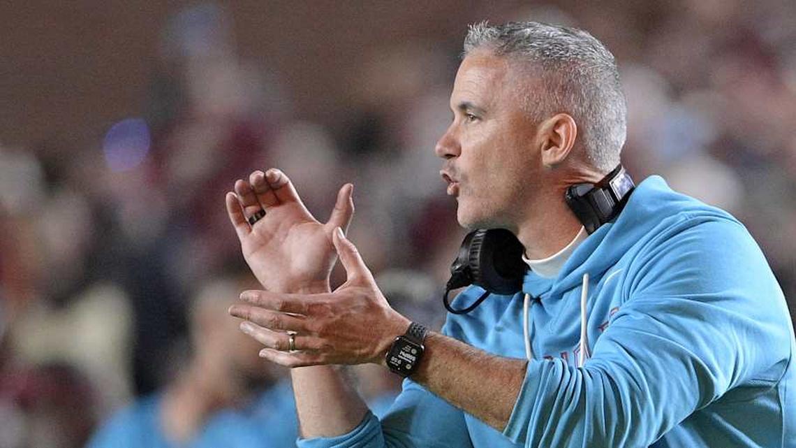  Nov 1, 2025; Tallahassee, Florida, USA; Florida State Seminoles head coach Mike Norvell during the fourth quarter against the Wake Forest Demon Deacons at Doak S. Campbell Stadium. Mandatory Credit: Melina Myers-Imagn Images | Melina Myers-Imagn Images 