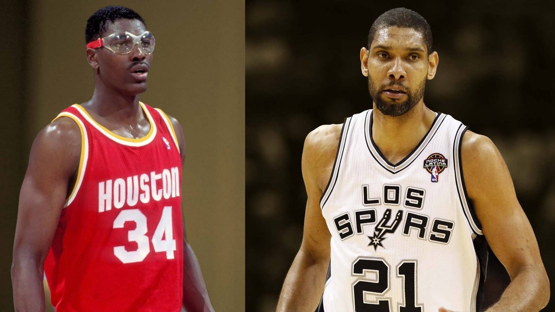 Robert Horry explains why he called Hakeem Olajuwon "20 times better" than Tim Duncan: "You don't want Tim on the free throw line" 
