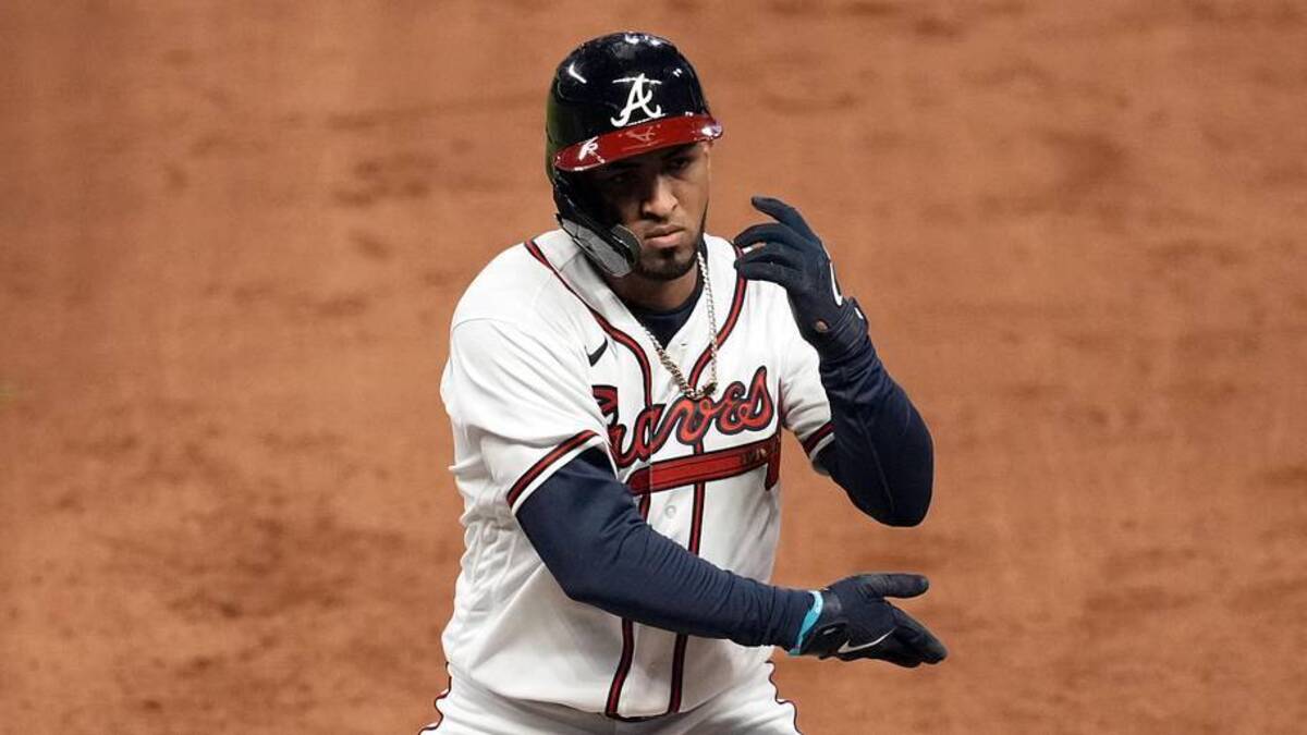  Eddie Rosario won the NLCS MVP award for the Braves in 2021. | Dale Zanine-Imagn Images 