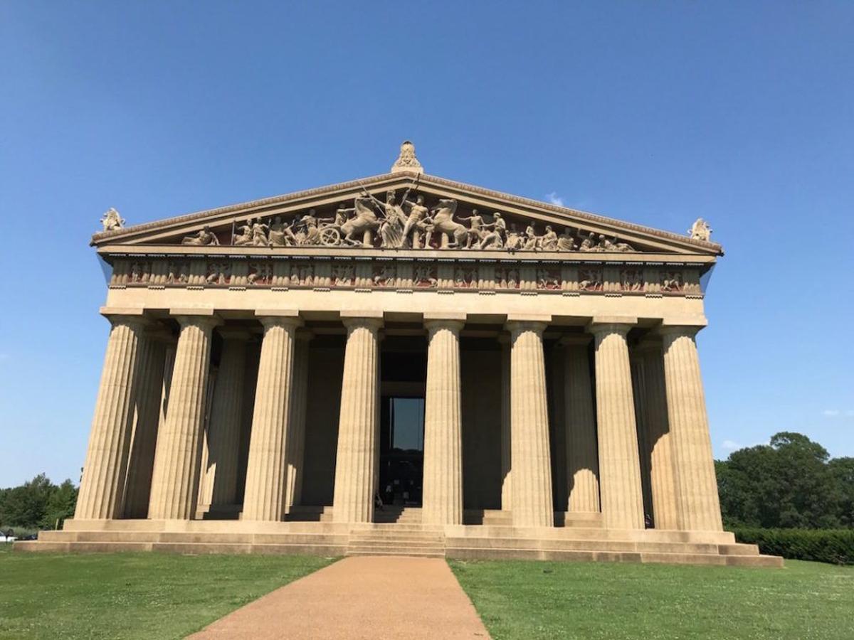  You can see the outside of Nashville's Parthenon in Centennial Park. Photo credit: Judy Antell 