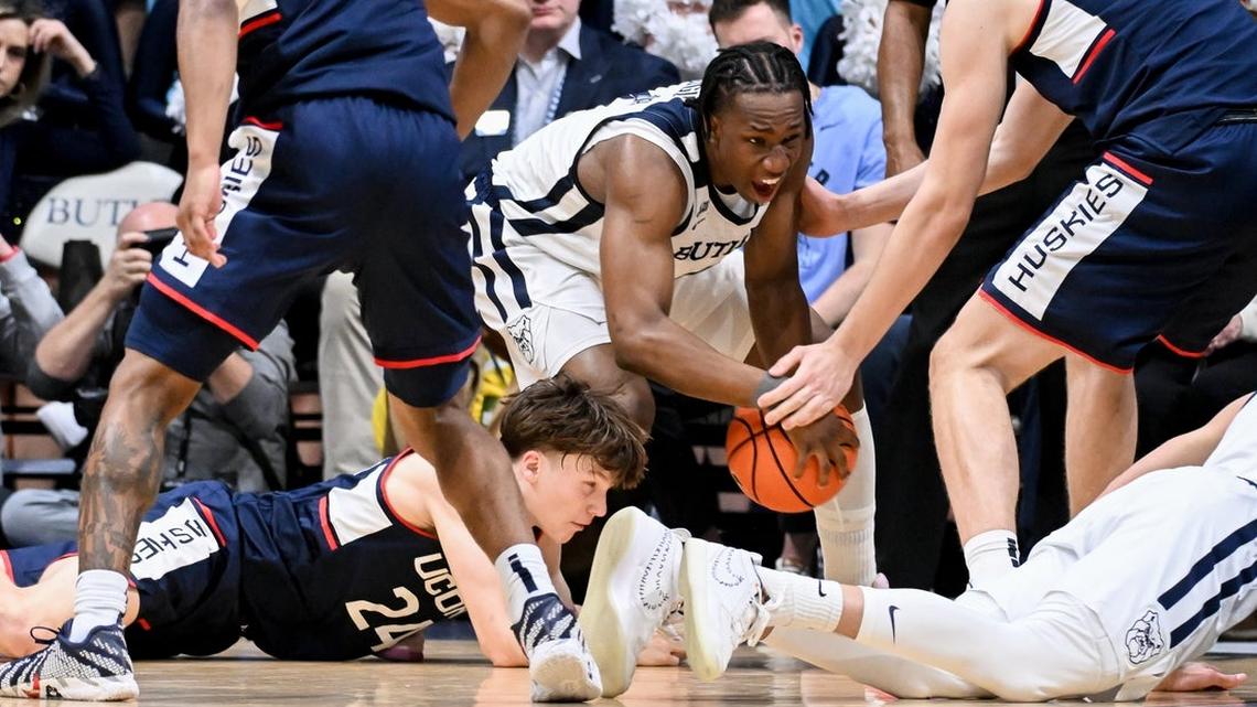 No. 6 UConn bounces back, fends off pesky Butler 