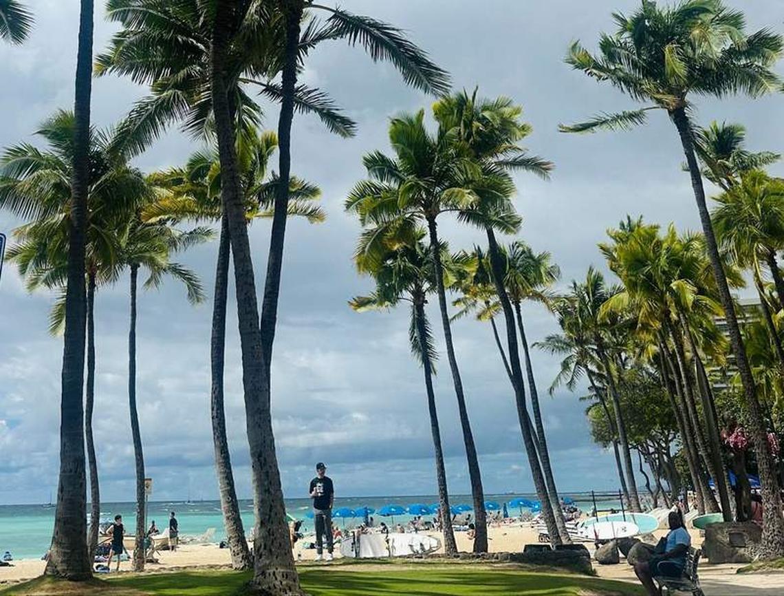  Spending the afternoon at Waikiki Beach. Photo credit: Shelly Peterson 