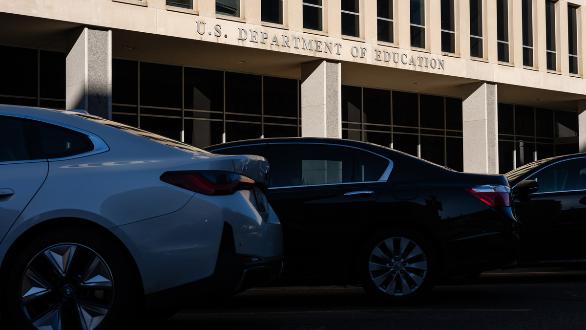 The U.S. Department of Education headquarters in Washington on Nov. 13, 2025. The Trump administration announced on Tuesday plans to move programs for disabled students into the Health and Human Services Department and the enforcement of civil rights laws in schools to the Justice Department.