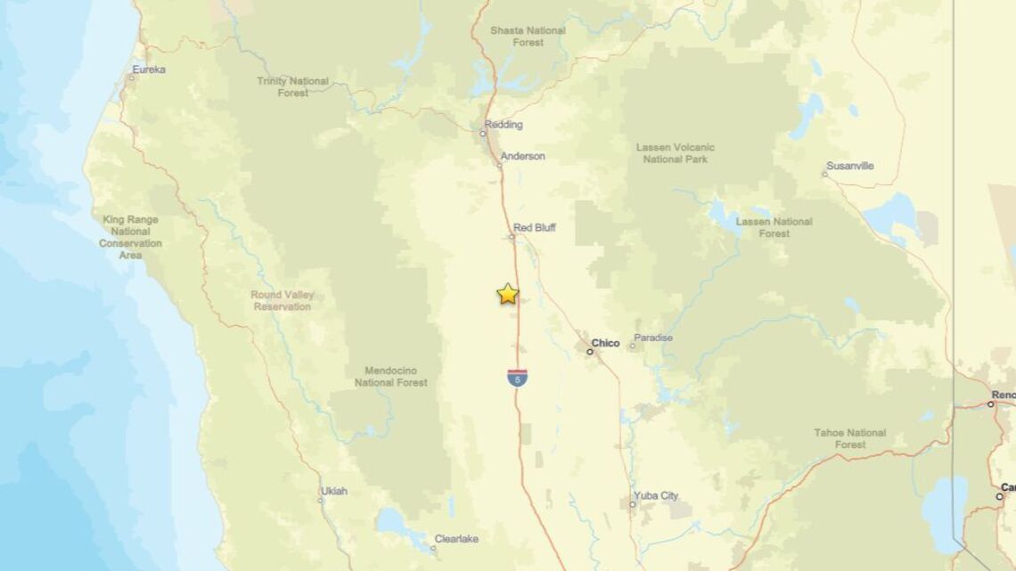Earthquake measuring 2.6 shakes area near Corning, CA on Aug. 10 