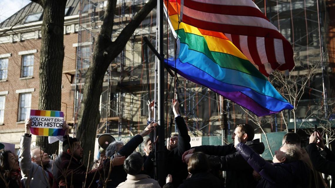 Pride flag raised at Stonewall in defiance of federal removal