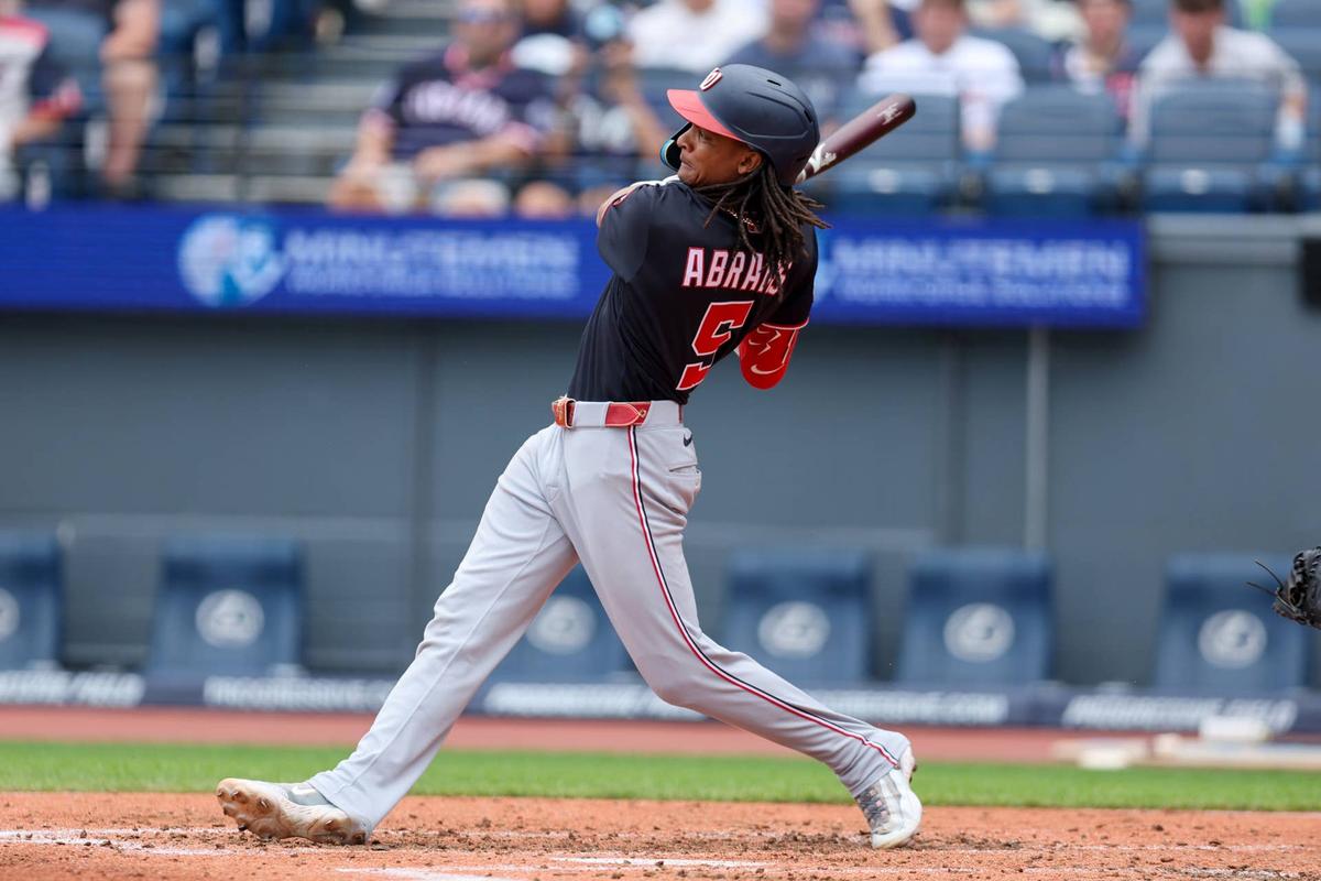 CJ Abrams has one of the sweetest lefty swings in MLB. 