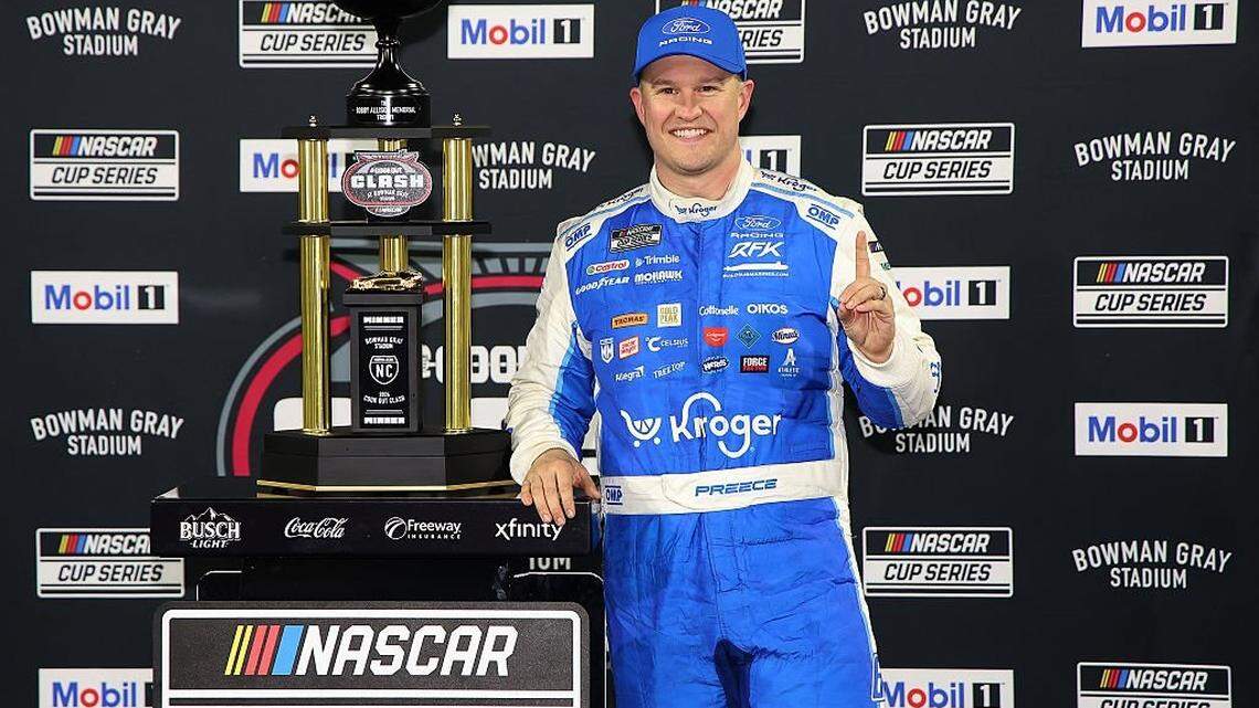 Ryan Preece breaks through at NASCAR's snow-addled Clash 