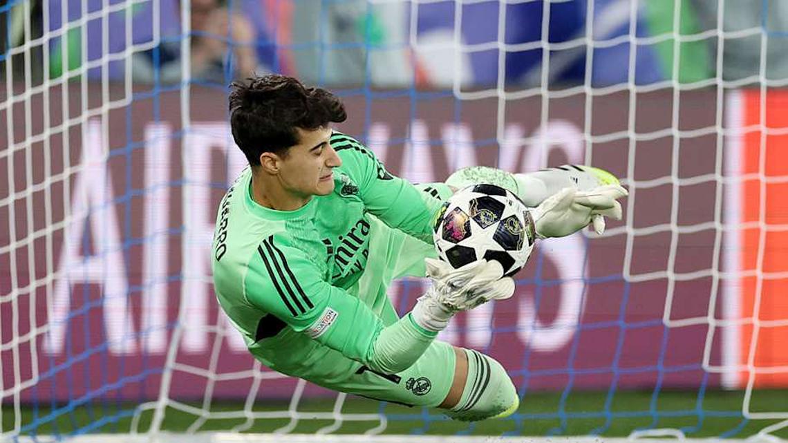  Javier Navarro was the hero of the night for Madrid. | Jan Kruger - UEFA/UEFA/Getty Images 