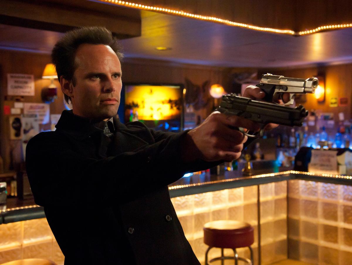 JUSTIFIED, Walton Goggins, ‘Coalition’, (Season 3, ep. 312, aired April 3, 2012),Prashant Gupta / © FX Network / Courtesy: Everett Collection