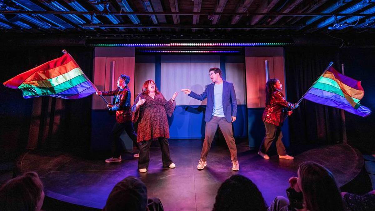  Moon, who plays Shane Hollander in the musical, found it quite moving to see a queer Asian man front and center in the TV/book series. | Matthew Murphy 