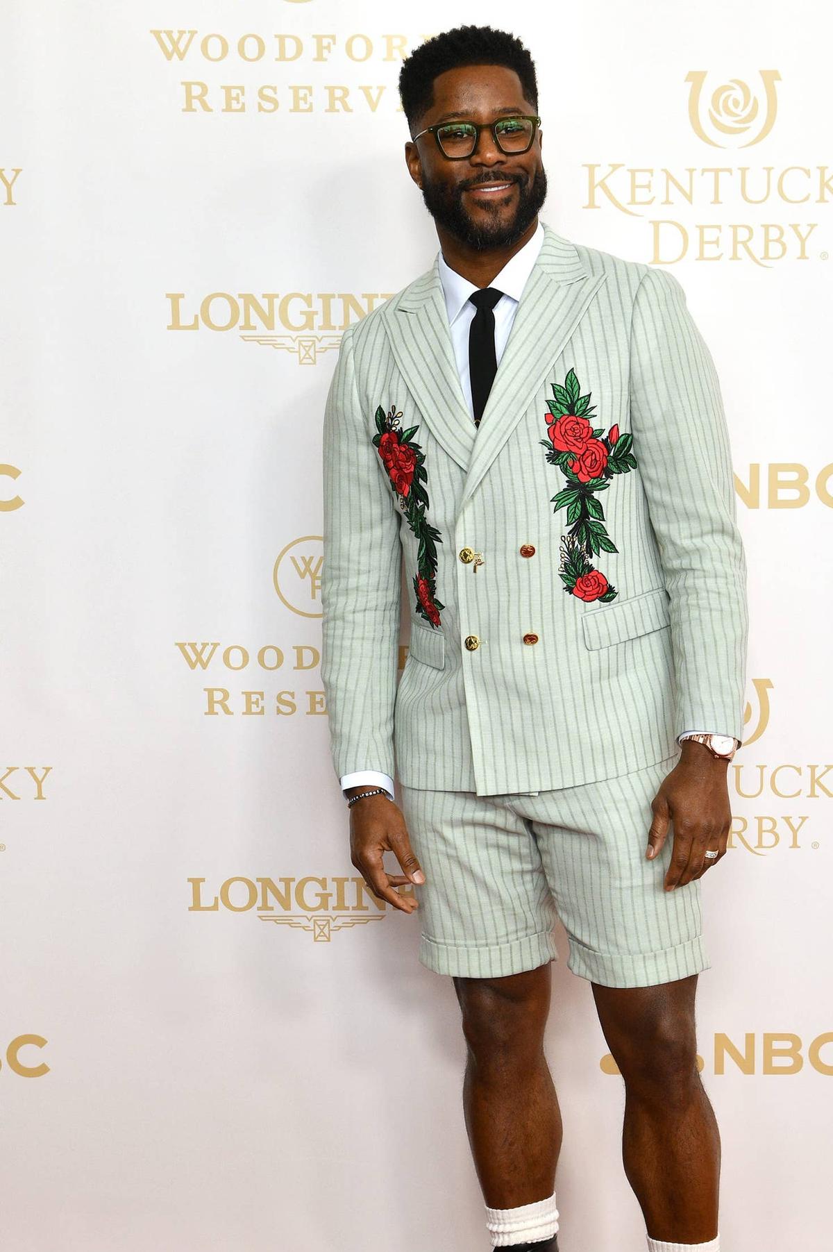  TV host Nate Burleson on the Kentucky Derby red carpet Saturday. May 02, 2026 