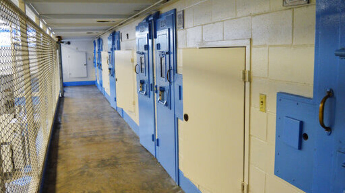 This undated photo depicts death row at Broad River Correctional Institution in Columbia, S.C.