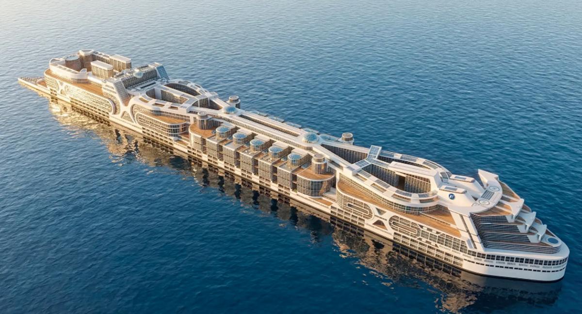  A rendering of the Freedom Ship. 