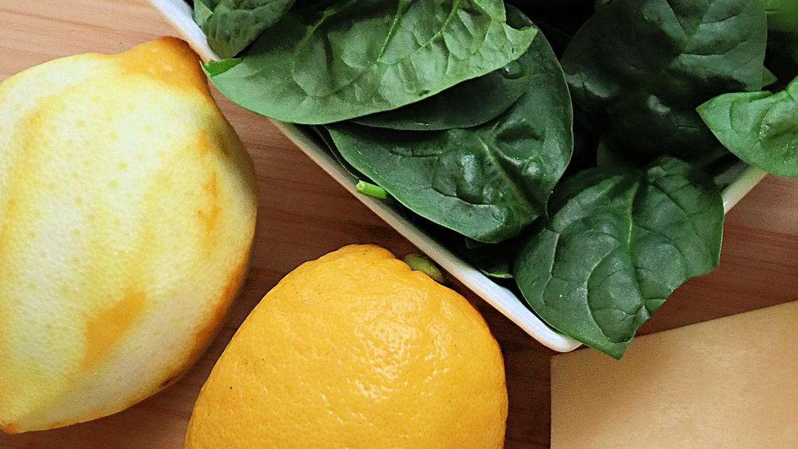 Gretchen's table: Lemon pesto pasta with silvered almonds brightens a fall day