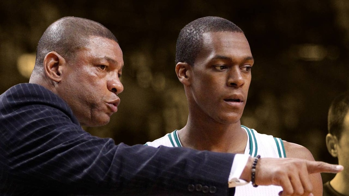 "Boom, throw the water bottle at the TV. TV explodes" - Rajon Rondo on nearly fighting Doc Rivers 