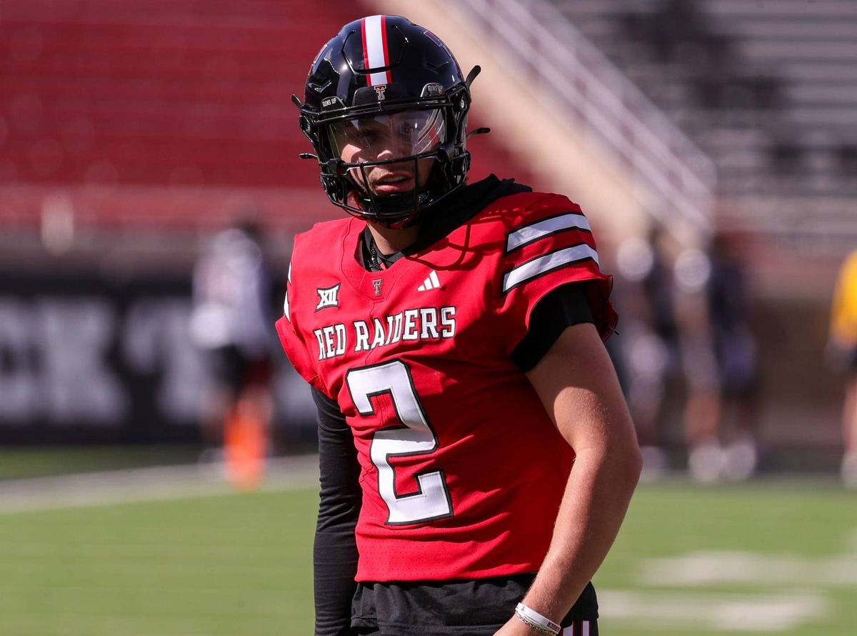  Texas Tech's Brendan Sorsby goes through warmups before the spring football game, Friday, April 17, 2026, at Jones AT&T Stadium. © Nathan Giese/Avalanche-Journal / USA TODAY NETWORK via Imagn Images