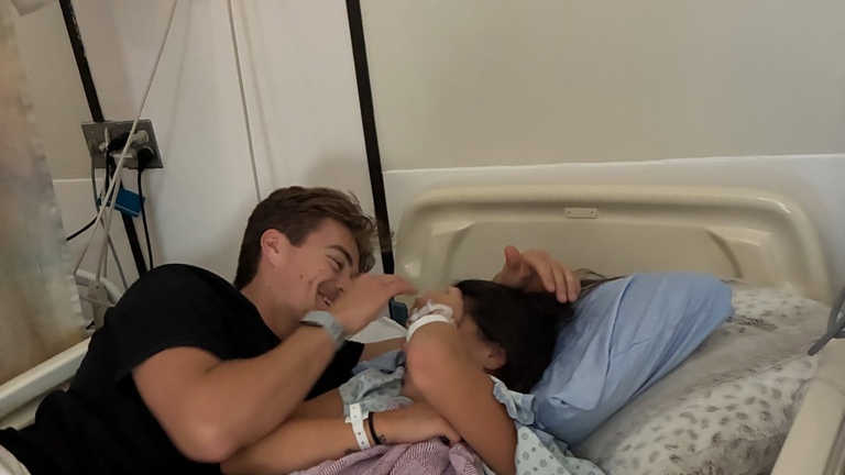 NHL Prospect Shares Photo From Hospital Bed After Girlfriend's Cancer Diagnosis 