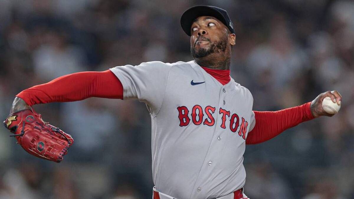  Aroldis Chapman could be traded by the Red Sox this summer. | Vincent Carchietta-Imagn Images 