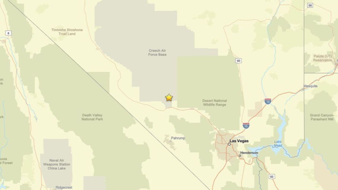 Update: 2.5 magnitude earthquake rattles close to Indian Springs, NV on Aug. 9 