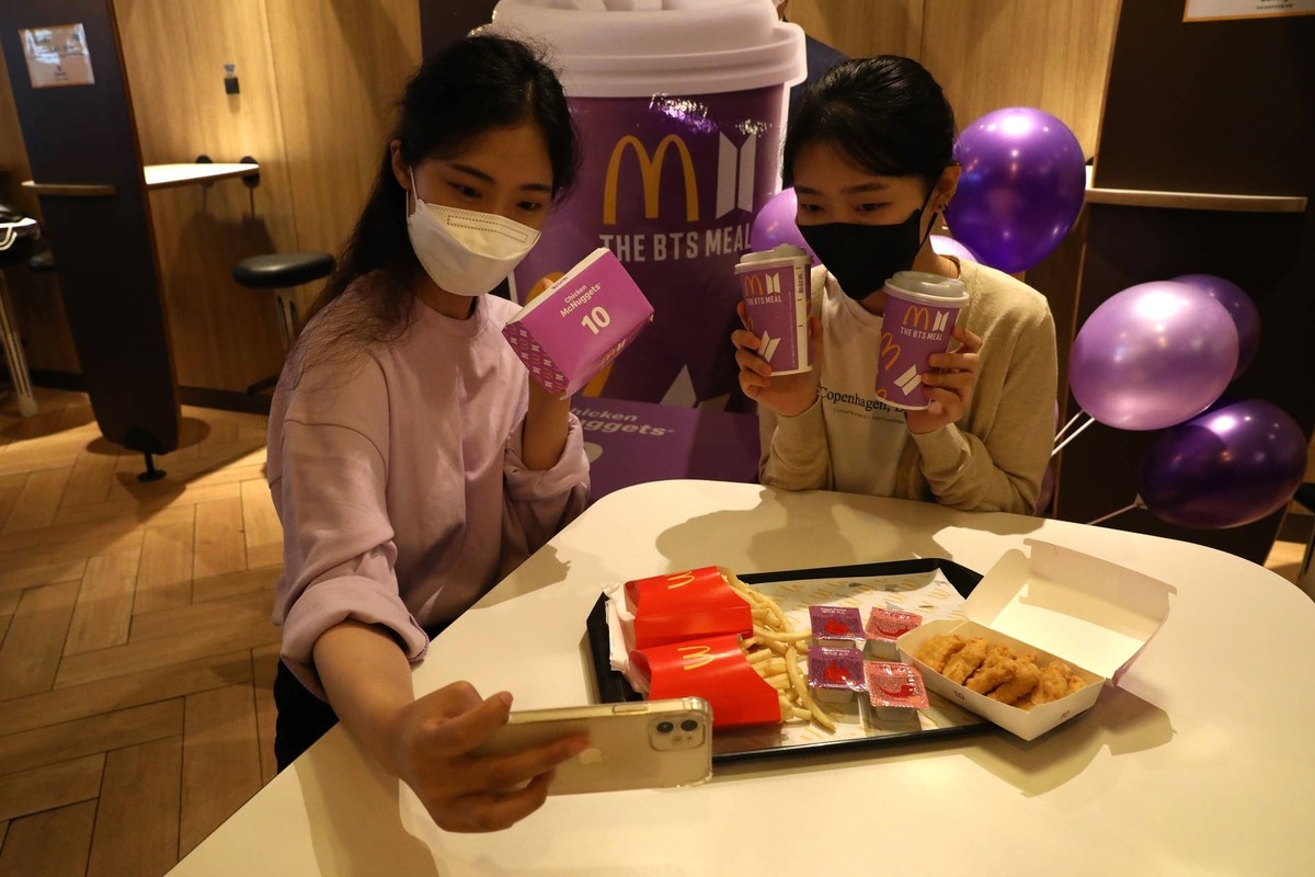  McDonald's teases a new BTS Happy Meal collaboration. 