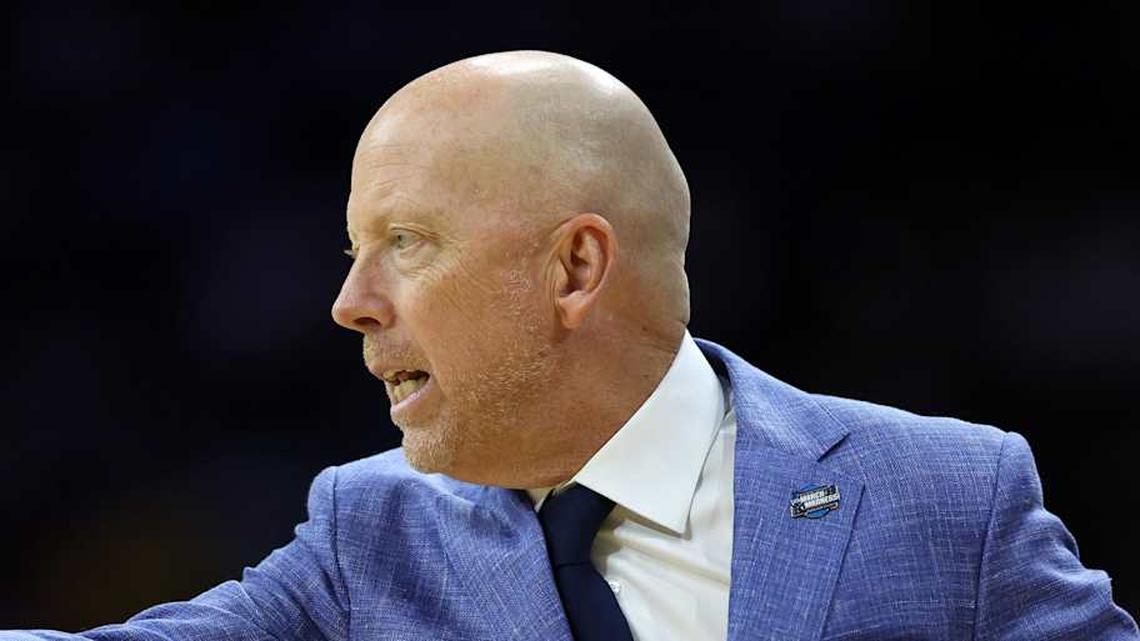  Mar 20, 2026; Philadelphia, PA, USA; UCLA Bruins head coach Mick Cronin reacts in the first half during a first round game of the men's 2026 NCAA Tournament at Xfinity Mobile Arena. Mandatory Credit: Bill Streicher-Imagn Images | Bill Streicher-Imagn Images 