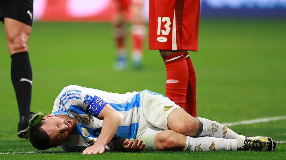  Messi was injured in Copa América group play in 2024. | Hector Vivas/Getty Images 