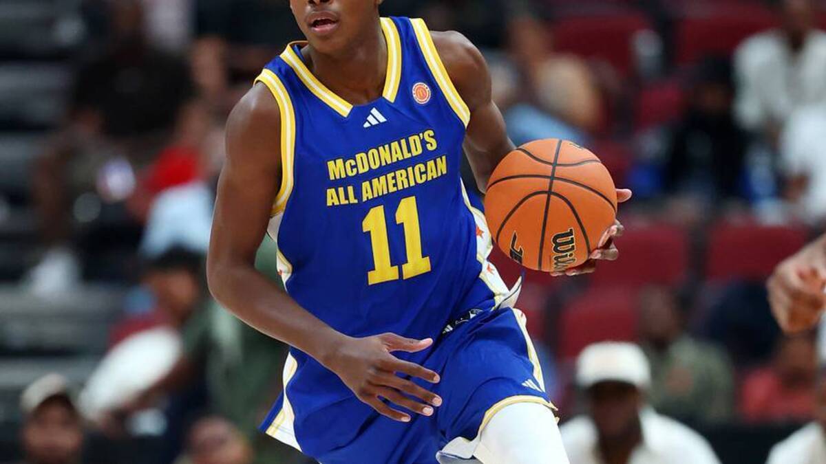  Mar 31, 2026; Glendale, AZ, USA; Christian Collins (11) during the McDonalds All American Boys Game at Desert Diamond Arena. Mandatory Credit: Mark J. Rebilas-Imagn Images | IMAGN IMAGES via Reuters Connect 