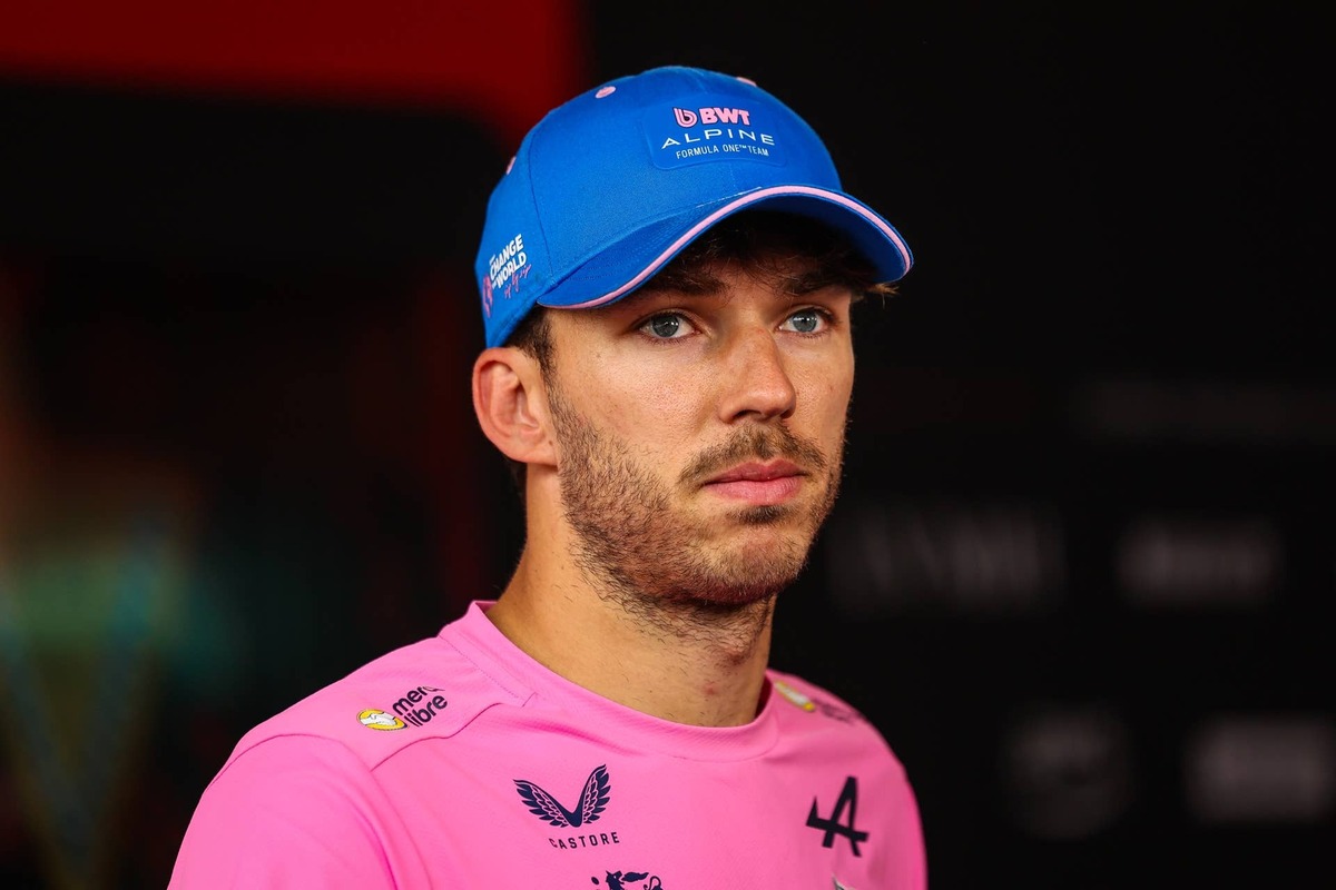 Pierre Gasly answers questions in the TV media pen during the 2026 F1 Grand Prix of Monaco. Photo by Jayce Illman/Getty Images