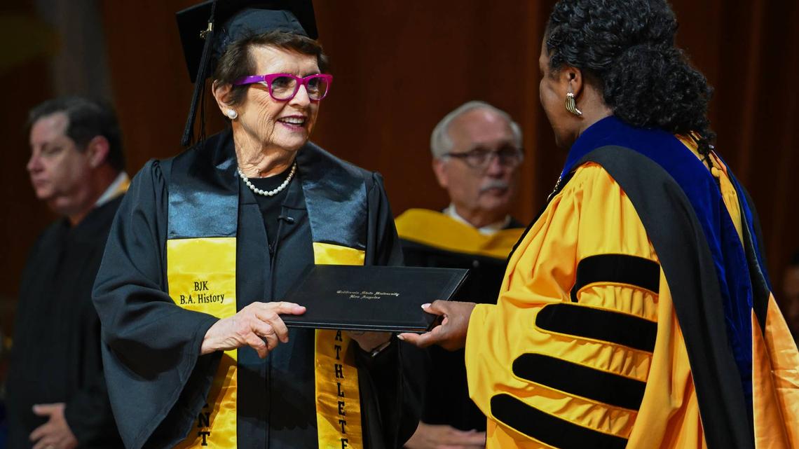 Billie Jean King Causes A Stir After Graduating College 65 Years Later 