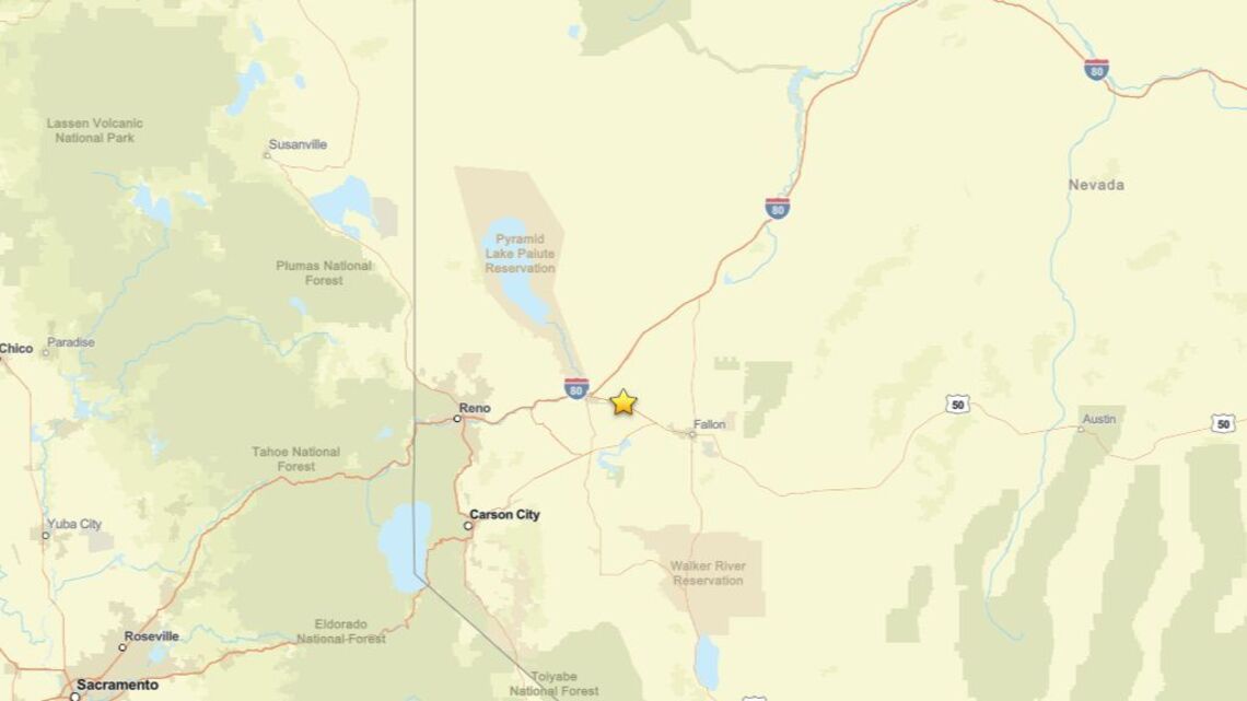 Update: 2.3 magnitude earthquake detected close to Fernley, NV on Oct. 18 