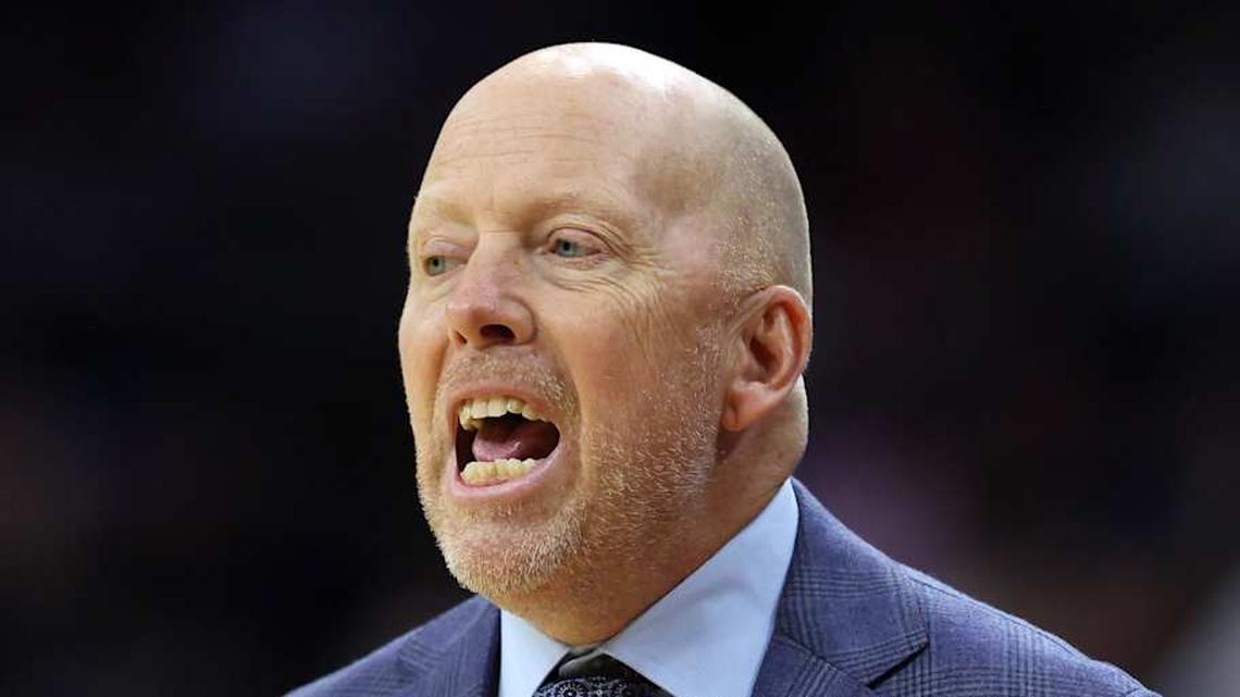  Mar 22, 2026; Philadelphia, PA, USA; UCLA Bruins head coach Mick Cronin reacts in the first half during a second round game of the men's 2026 NCAA Tournament at Xfinity Mobile Arena. Mandatory Credit: Bill Streicher-Imagn Images | Bill Streicher-Imagn Images 