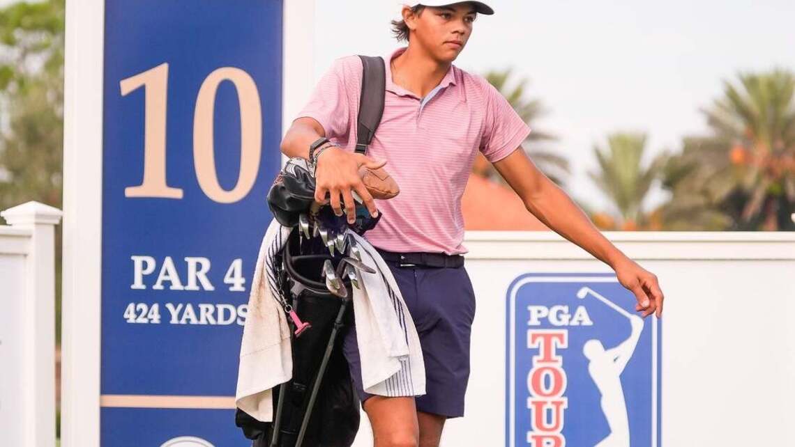 Charlie Woods shoots 71, sits 4 back at Junior Players 