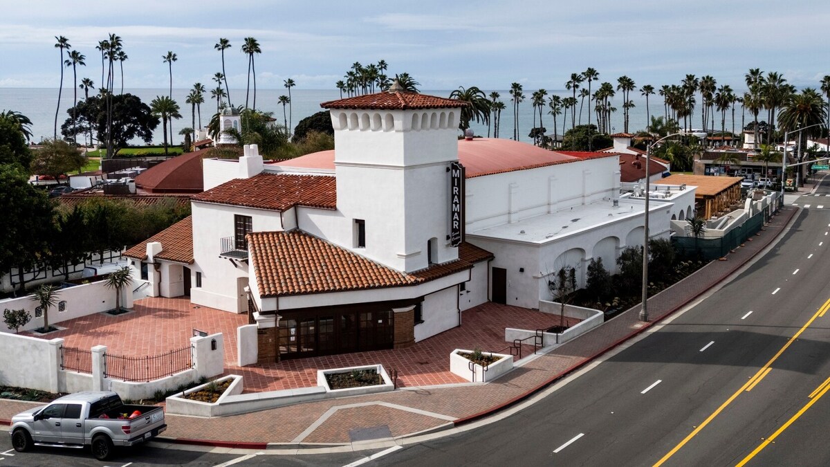The former Miramar Theater, on the opposite end of the Miramar Food Hall, will be a wedding venue in San Clemente, CA. (Photo by Paul Bersebach, Orange County Register/SCNG)